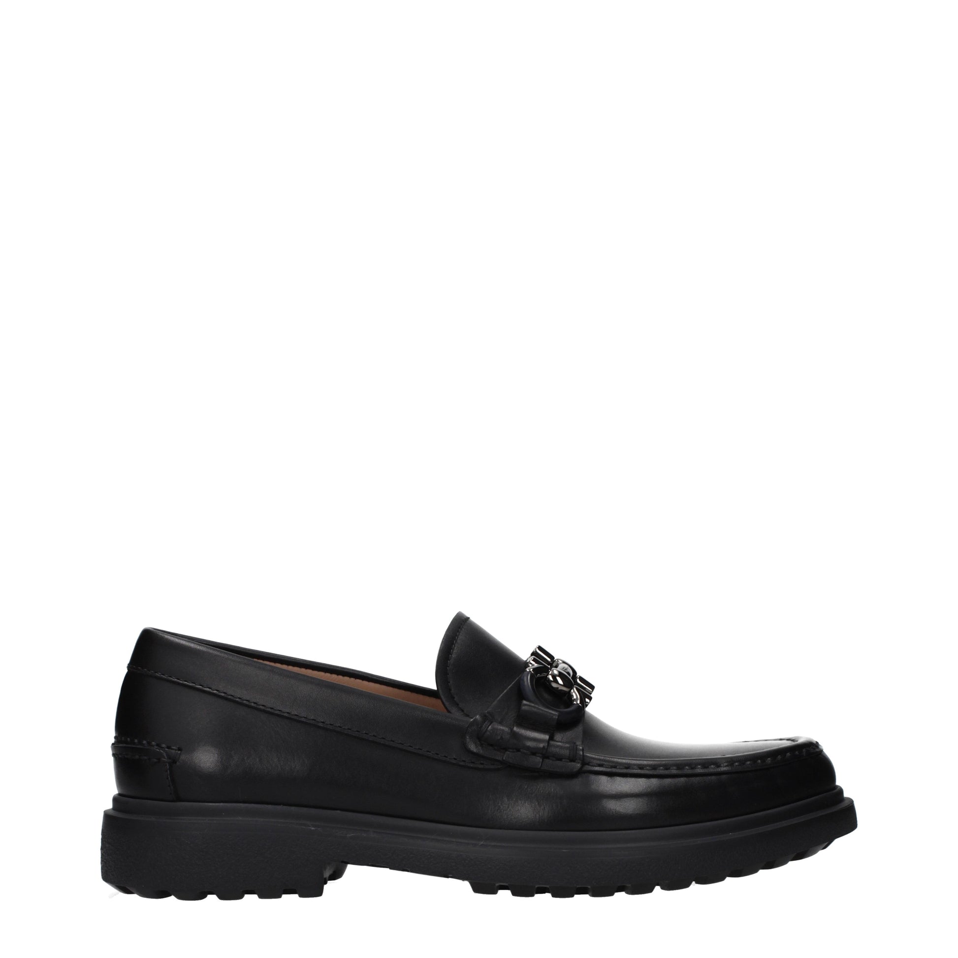 Salvatore Ferragamo Loafers Men Leather Black