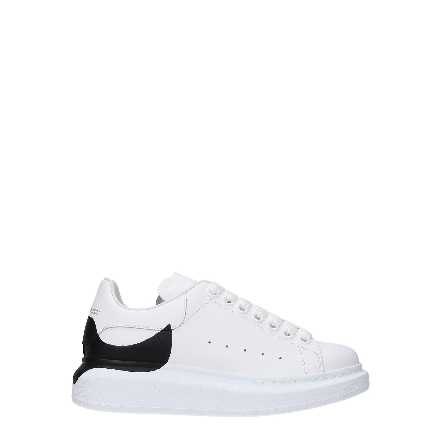 Alexander McQueen Women's Sneakers in Leather White/Black