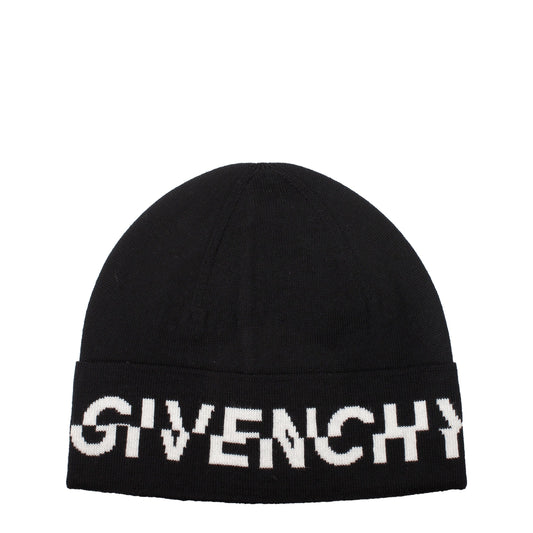 Givenchy Hats Men Wool Black/White