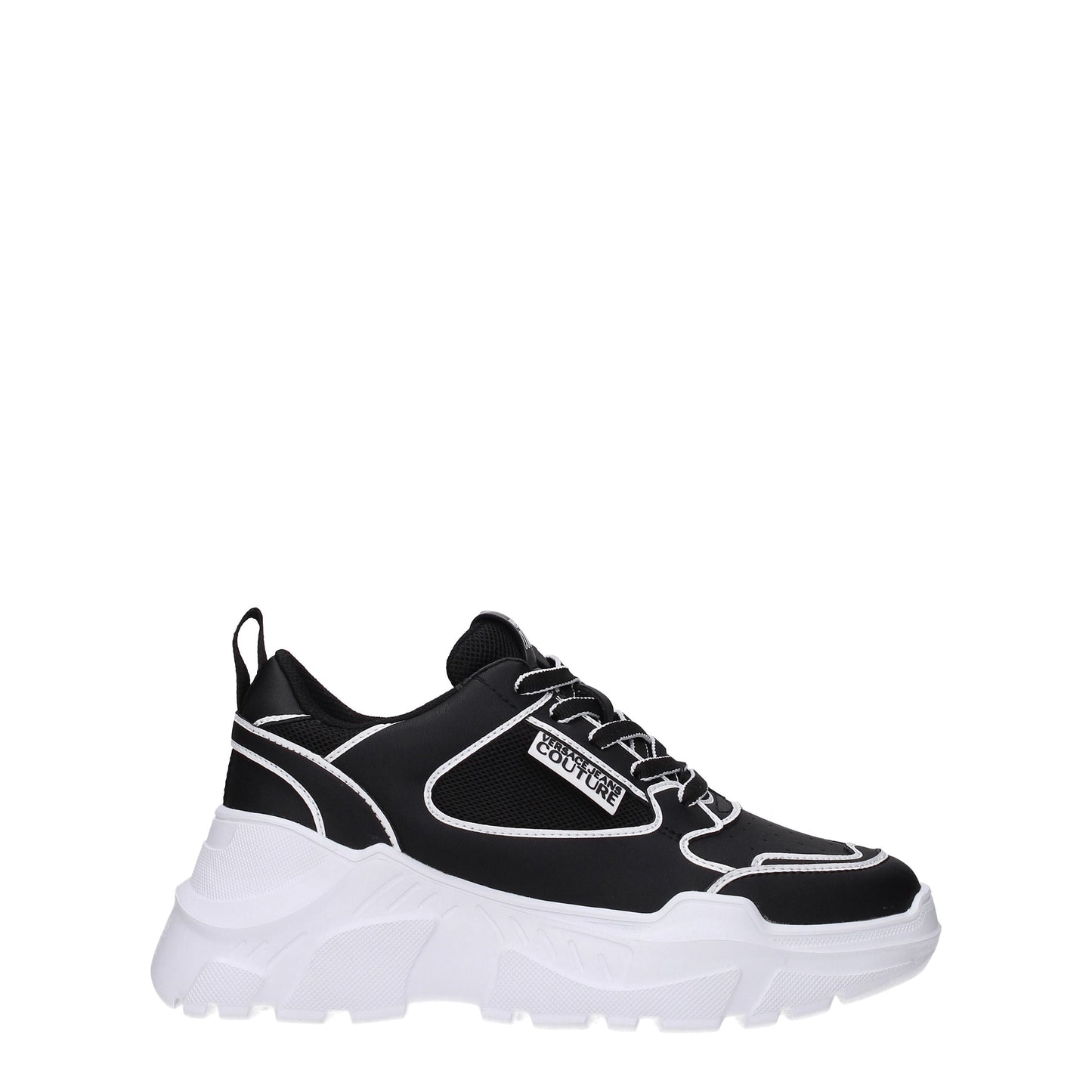 Versace Jeans Women's Sneakers in Leather Black/White