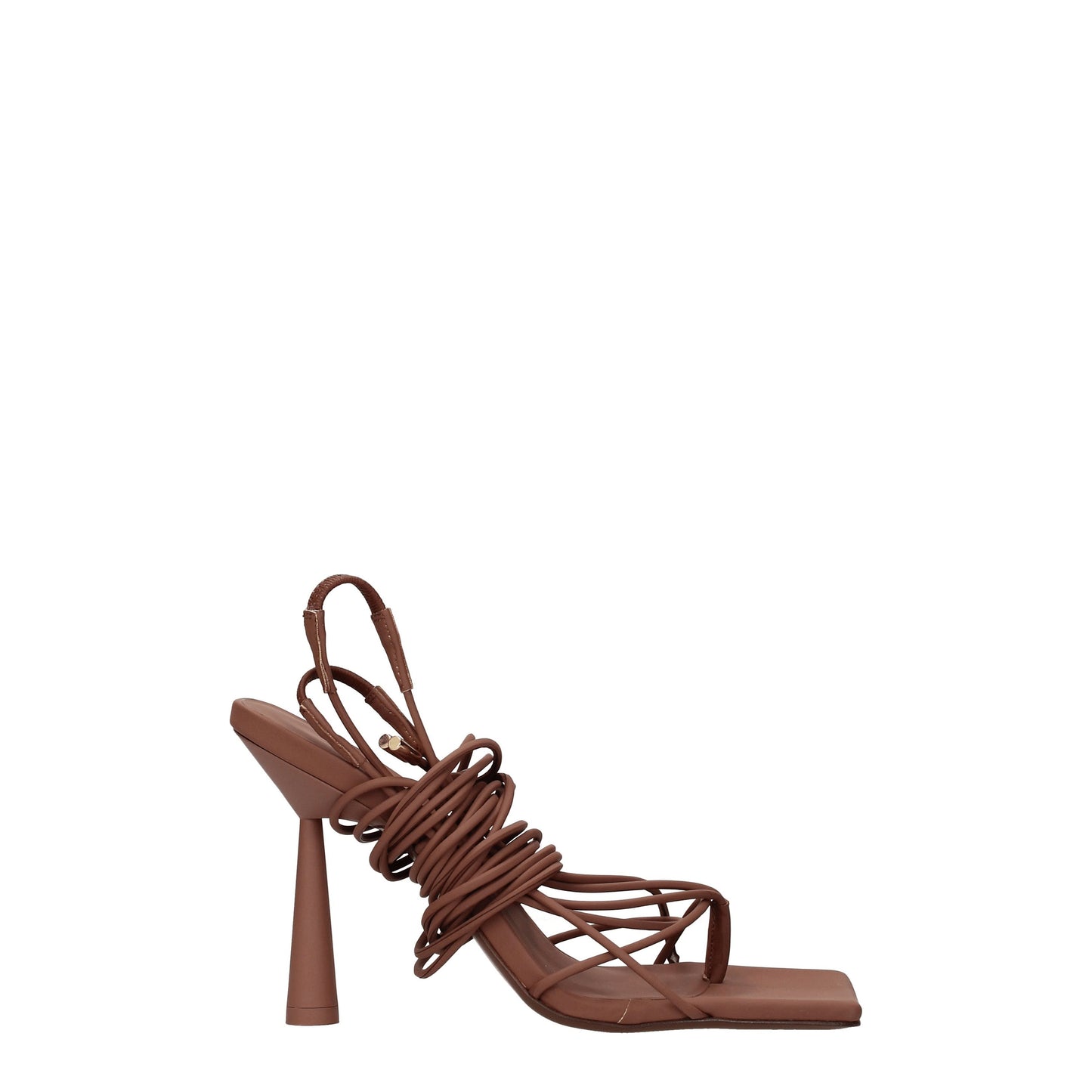 Gia Borghini Women's Sandals in Leather Brown/Chocolate