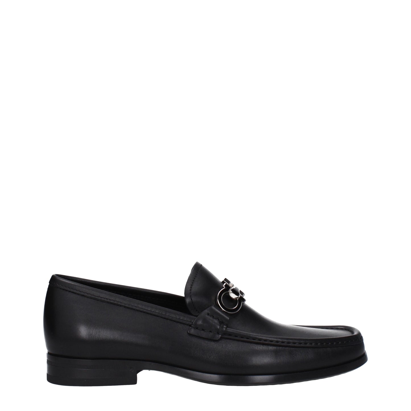 Salvatore Ferragamo Men's Loafers in Leather Black