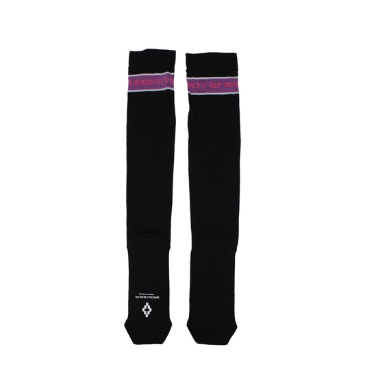 Marcelo Burlon Socks Men Cotton Black/Violet