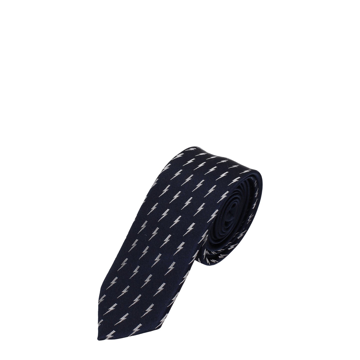 Neil Barrett Ties Men Silk Blue/Blue Navy