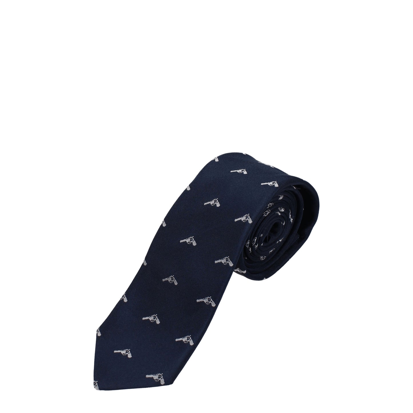 Neil Barrett Ties Men Silk Blue/Blue Navy