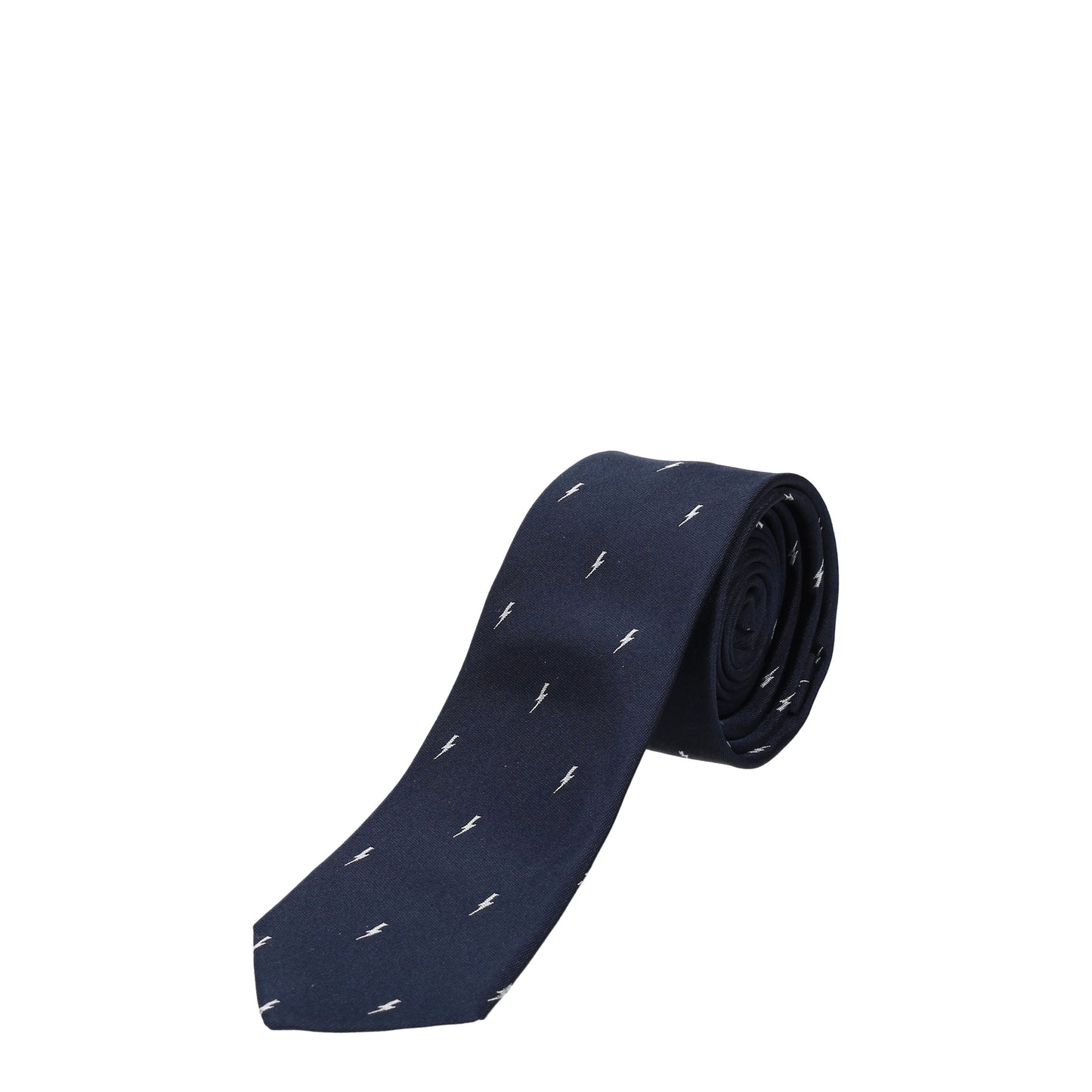 Neil Barrett Ties Men Silk Blue/Blue Navy