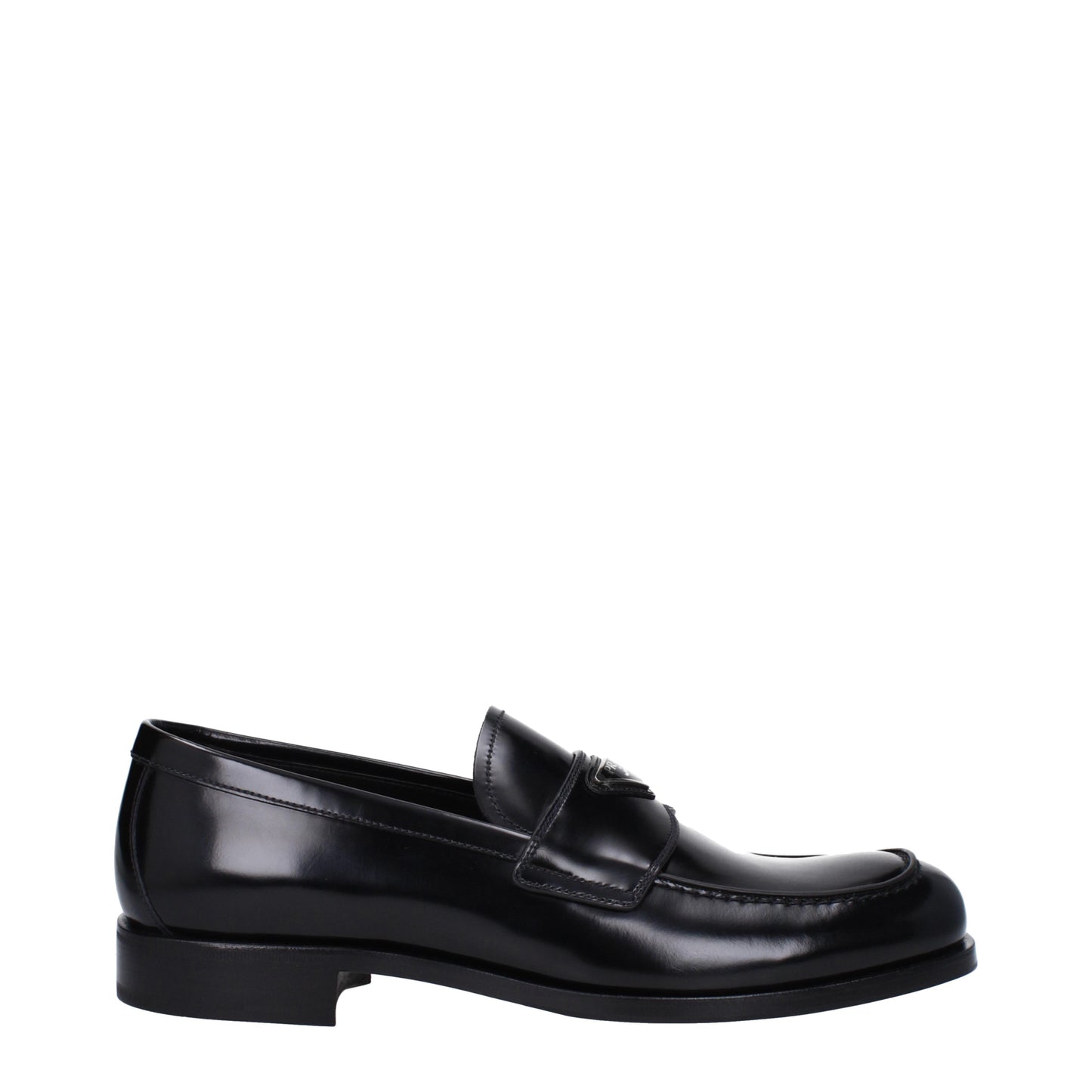 Prada Men's Loafers in Leather Black