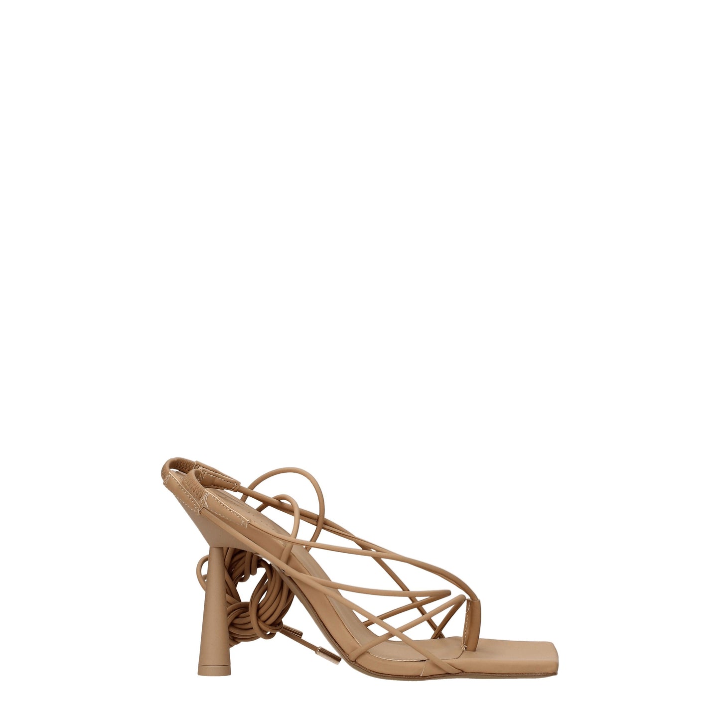 Gia Borghini Women's Sandals in Leather Beige/Cookie