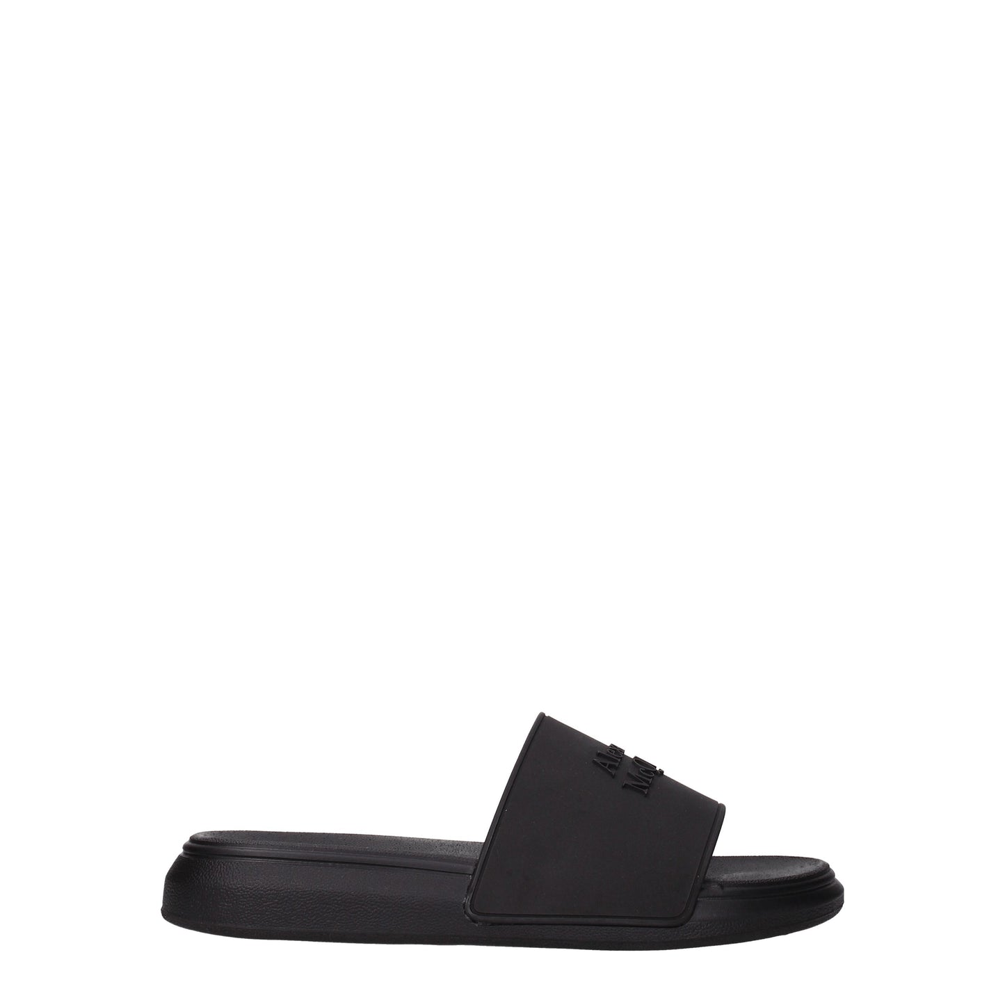 Alexander McQueen Sandals & Slippers Men Rubber Black