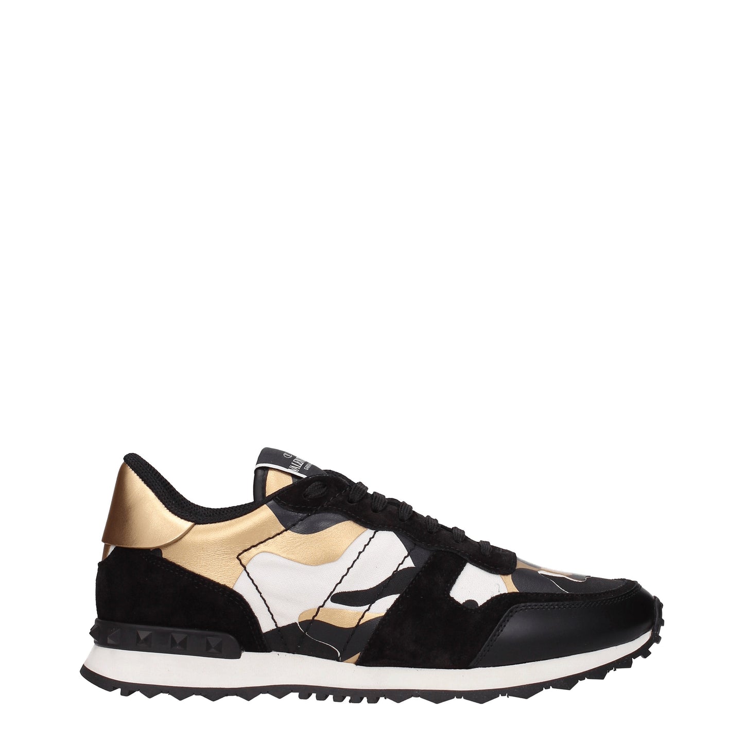 Valentino Garavani Men's Sneakers in Fabric  Black/Gold