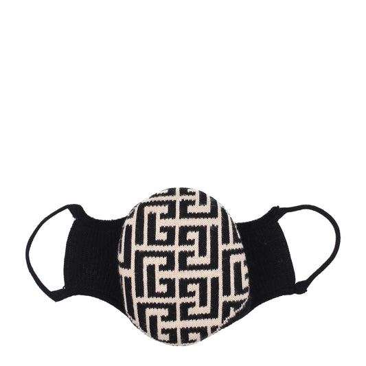 Balmain Masks Men Cotton Beige/Black