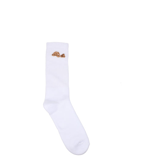 Palm Angels Socks Men Cotton White