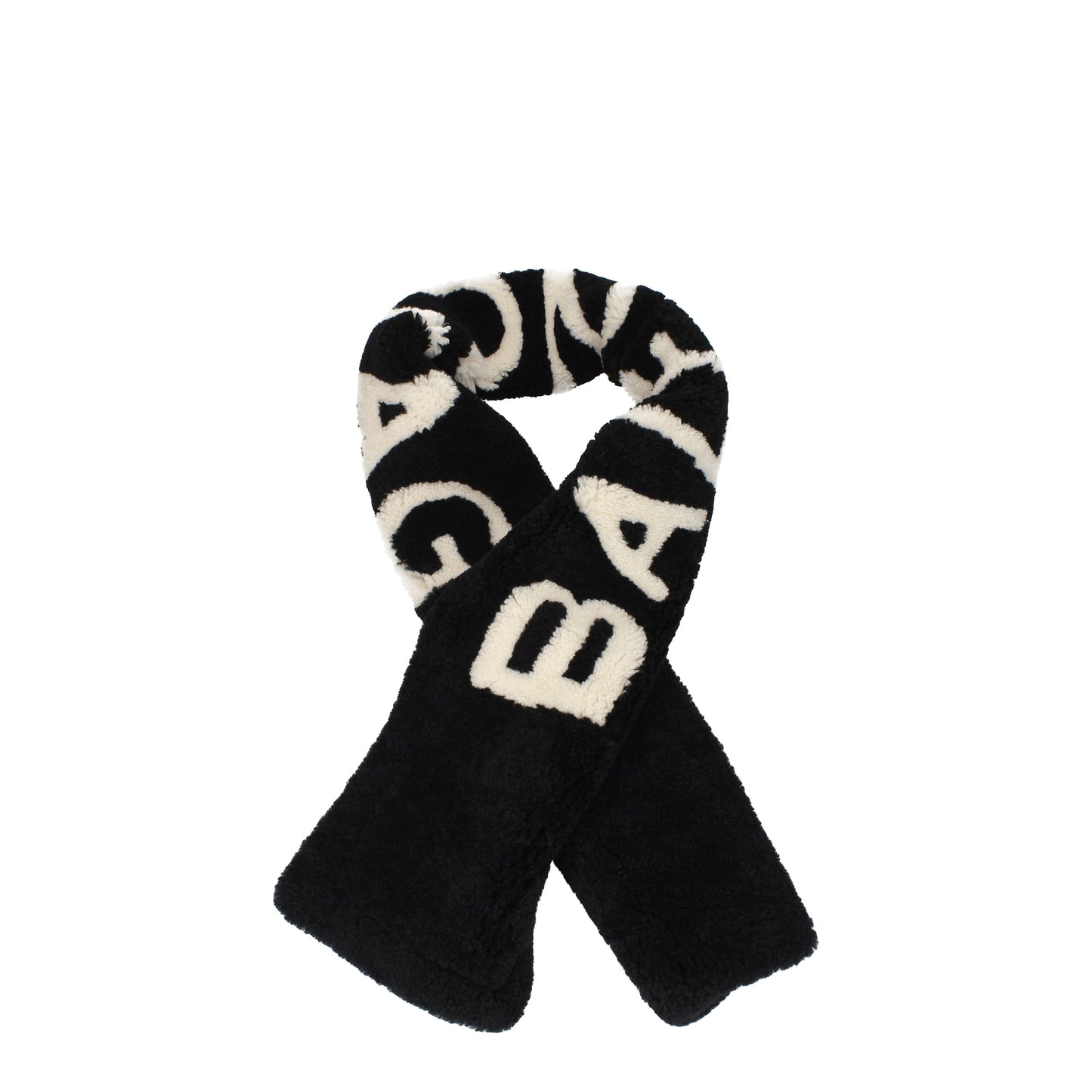 Balenciaga Scarves Men Lamb Black