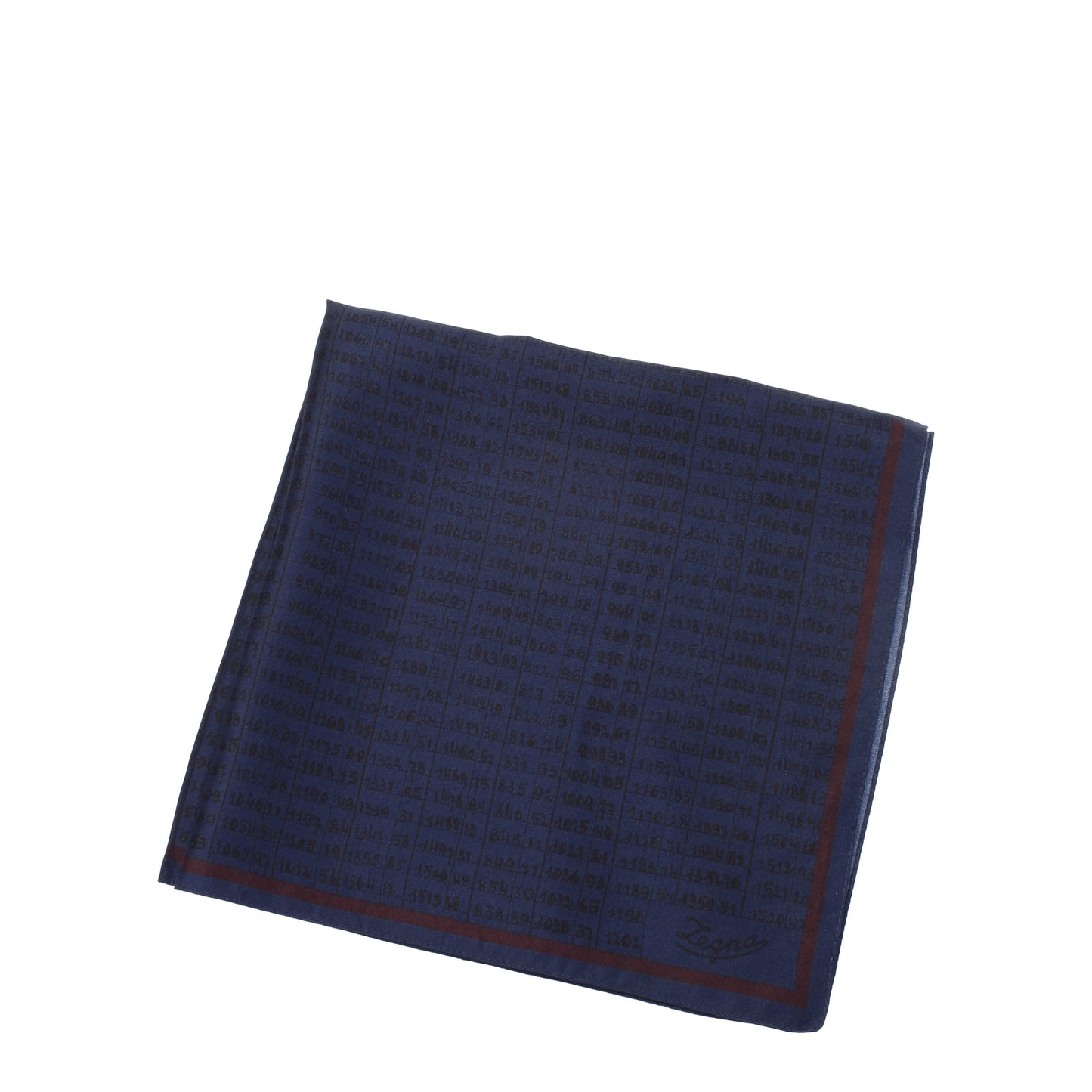 Zegna Pocket Squares Men Silk Blue