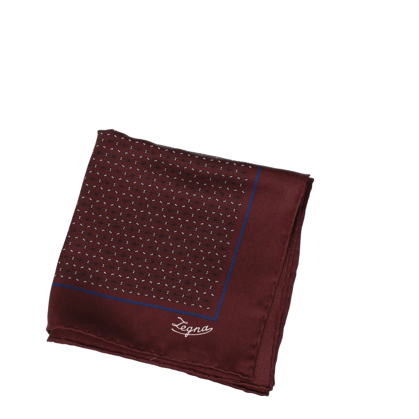 Zegna Pocket Squares Men Silk Red/Bordeaux