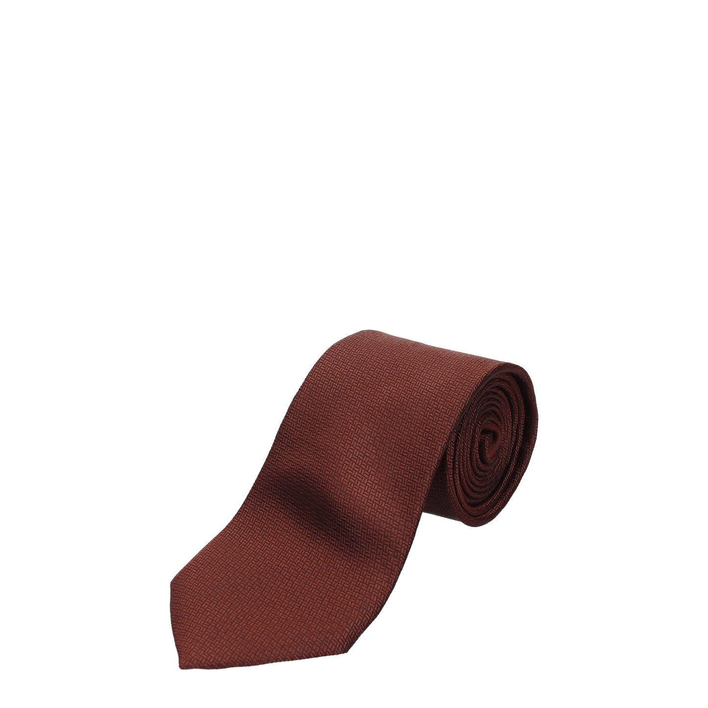 Zegna Ties Men Silk Brown