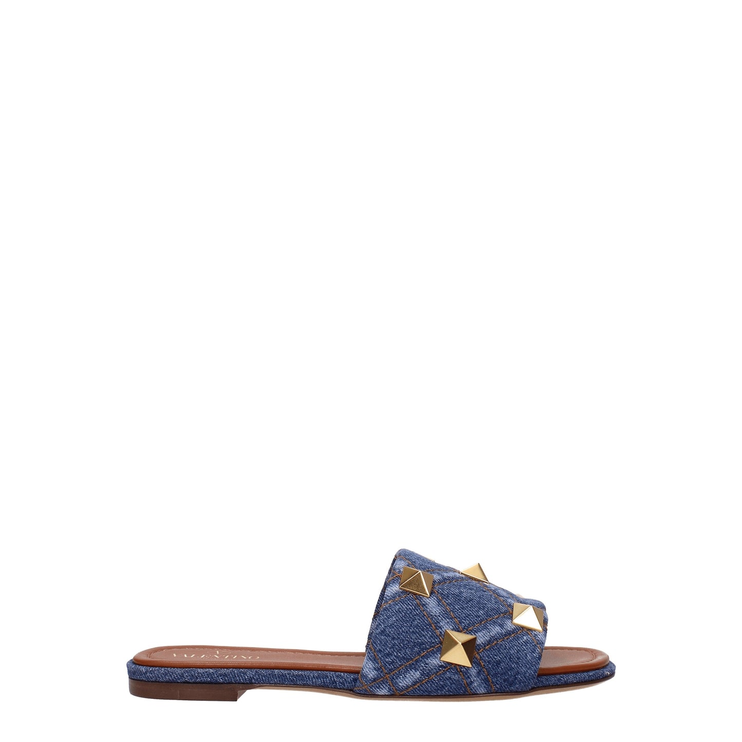 Valentino Garavani Women's Sandals & Slippers in Fabric  Blue/Denim