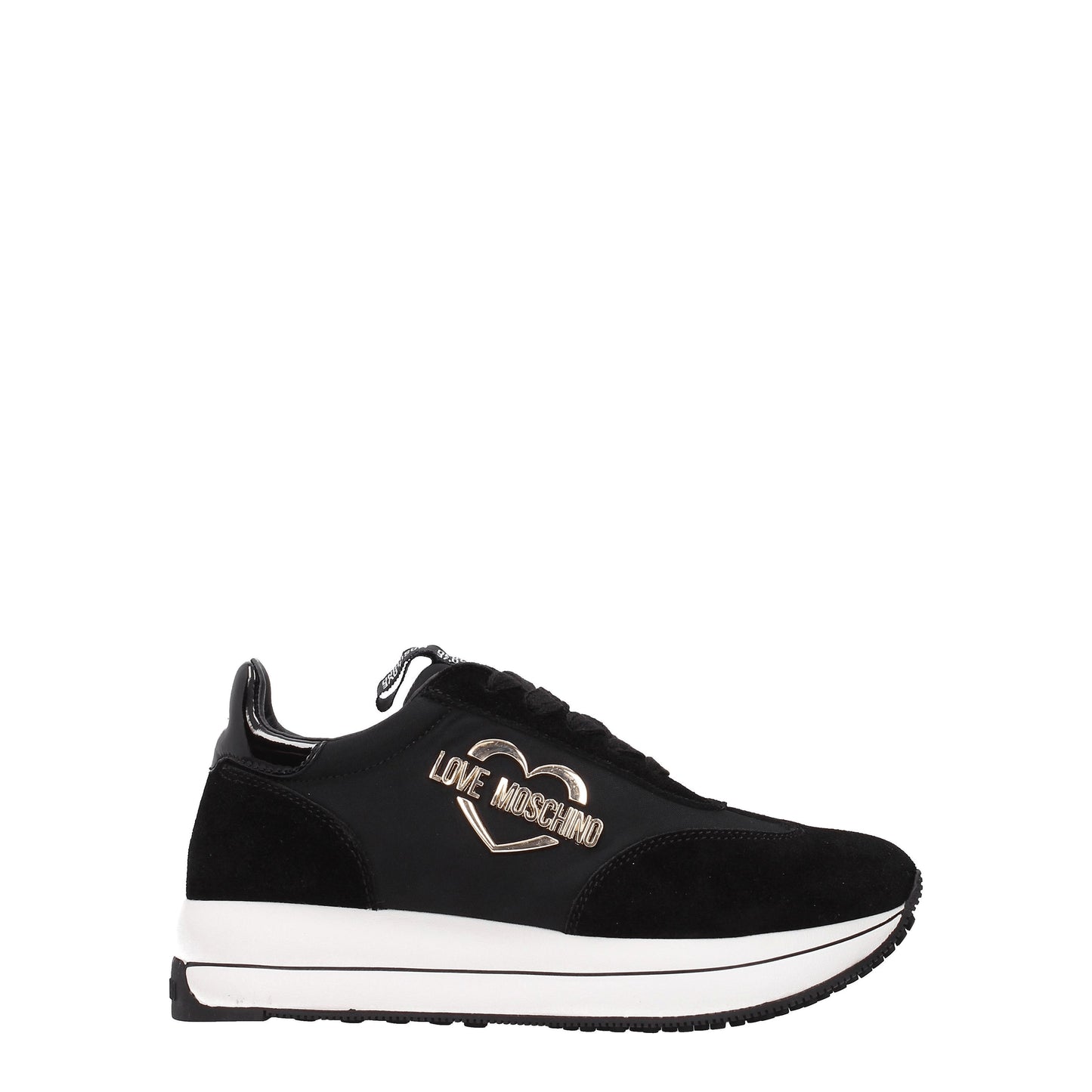 Love Moschino Women's Sneakers in Suede Black