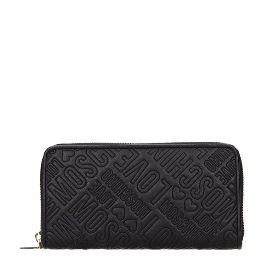 Love Moschino Wallets Women Polyurethane Black