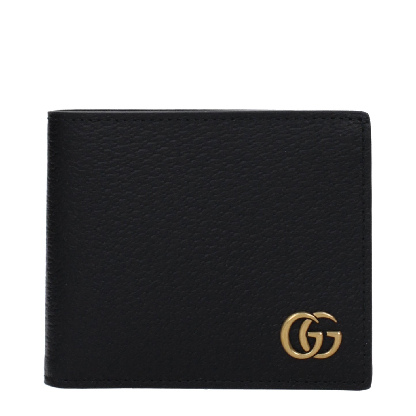 Gucci Wallets Men Leather Black