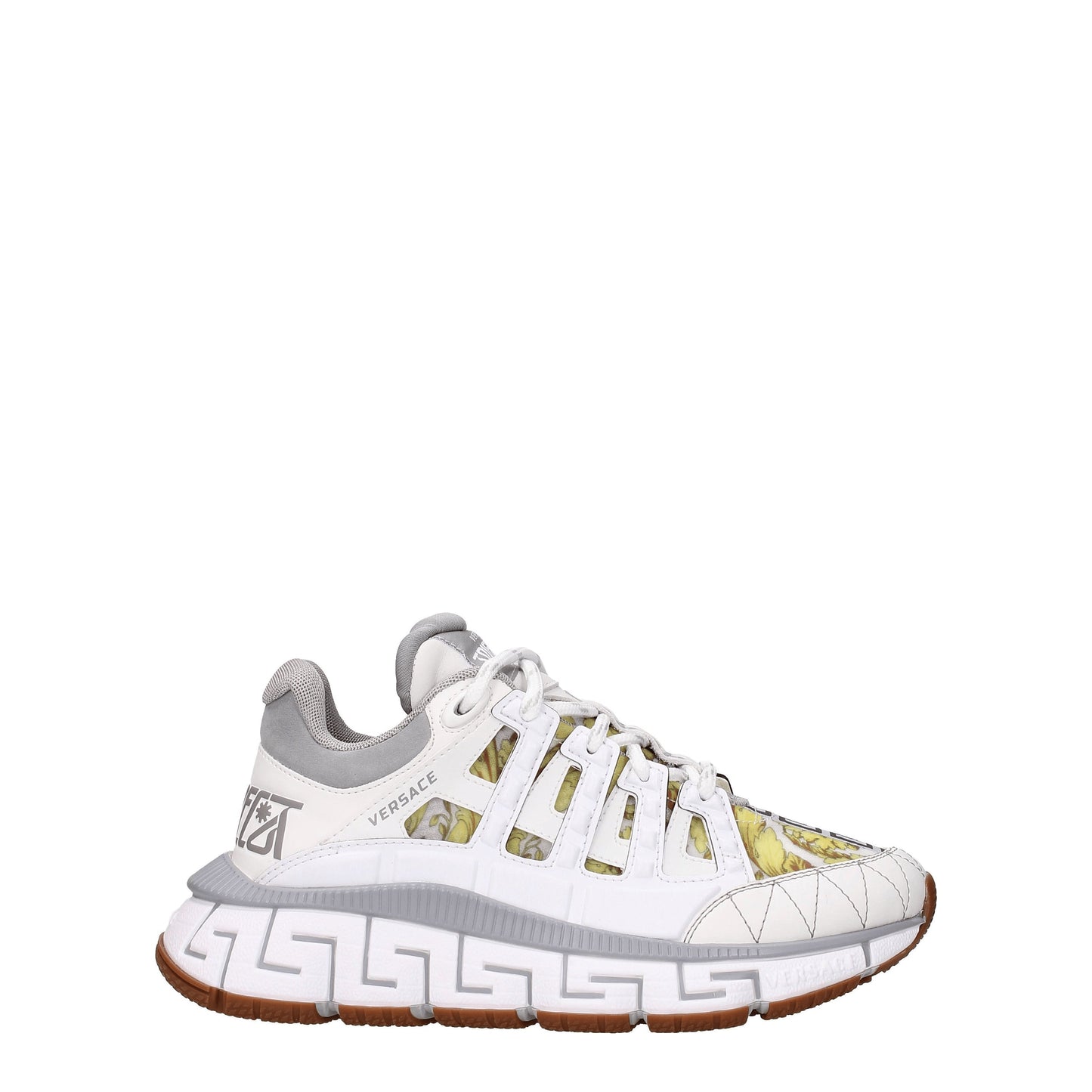 Versace Women's Sneakers in Leather White/Grey