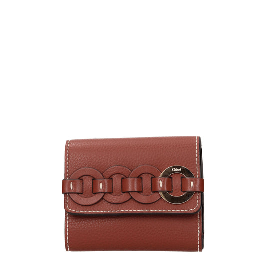 Chloé Wallets Women Leather Brown/Sepia