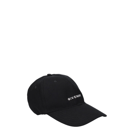 Givenchy Hats Men Cotton Black/White