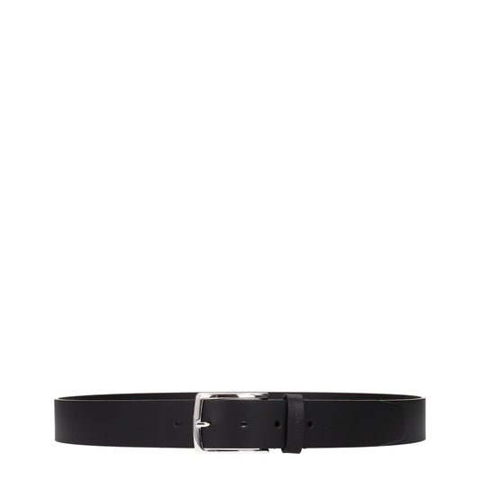 Testoni Belts Men Leather Black