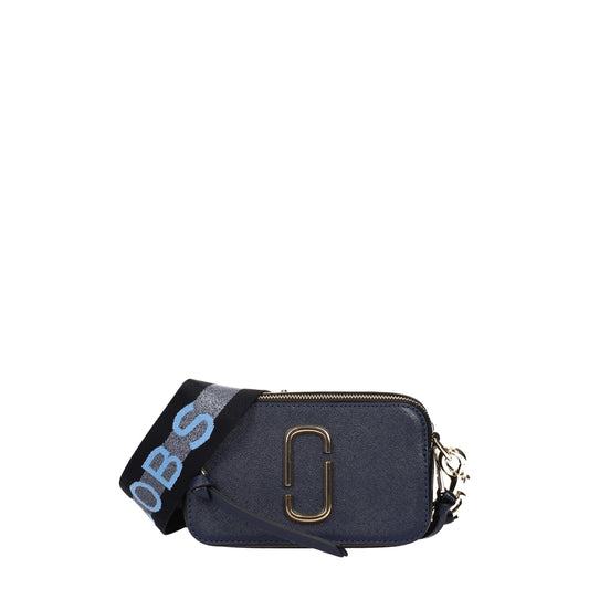 Marc Jacobs Crossbody Bags Women Leather Blue/Sea Blue