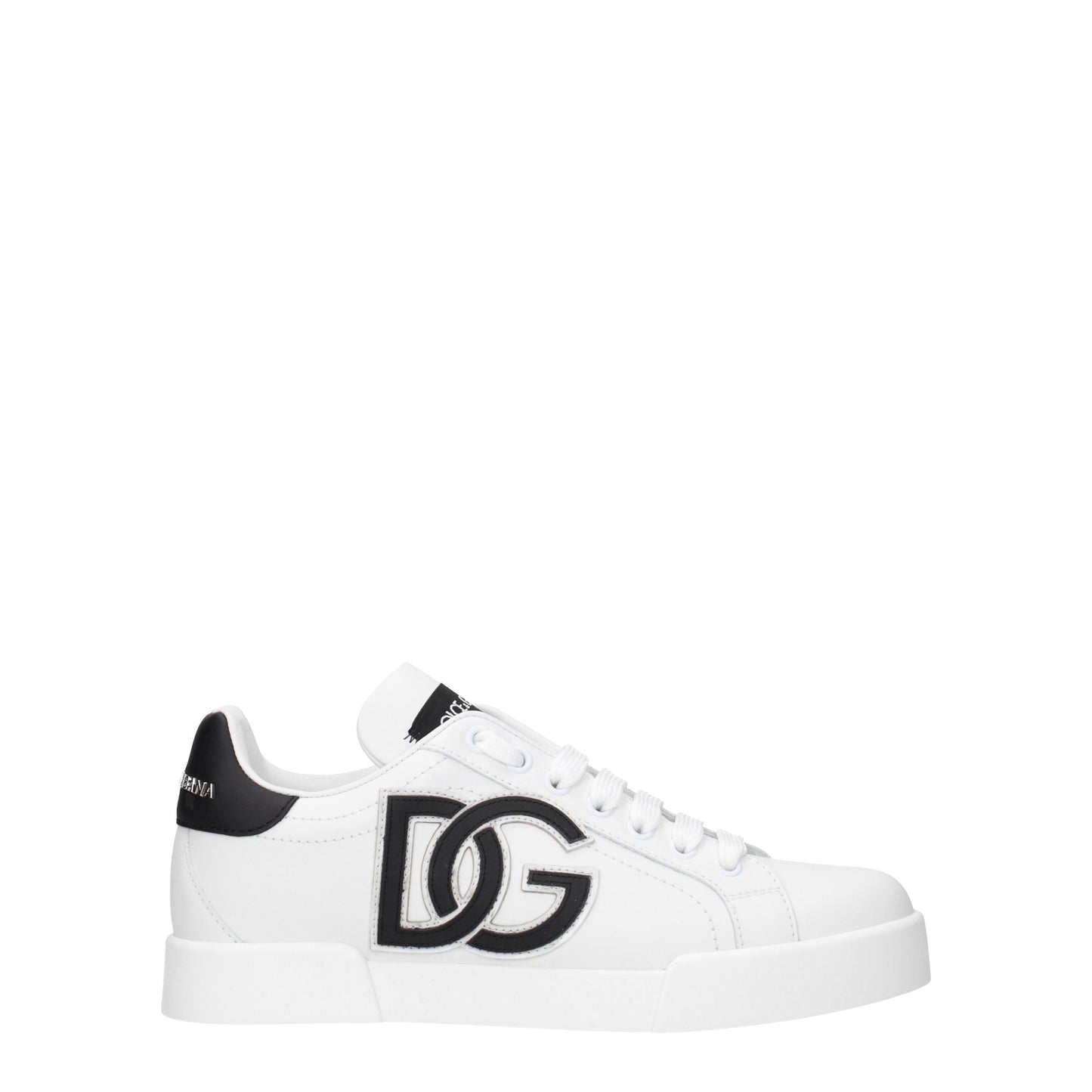 Dolce&Gabbana Women's Sneakers in Leather White/Black