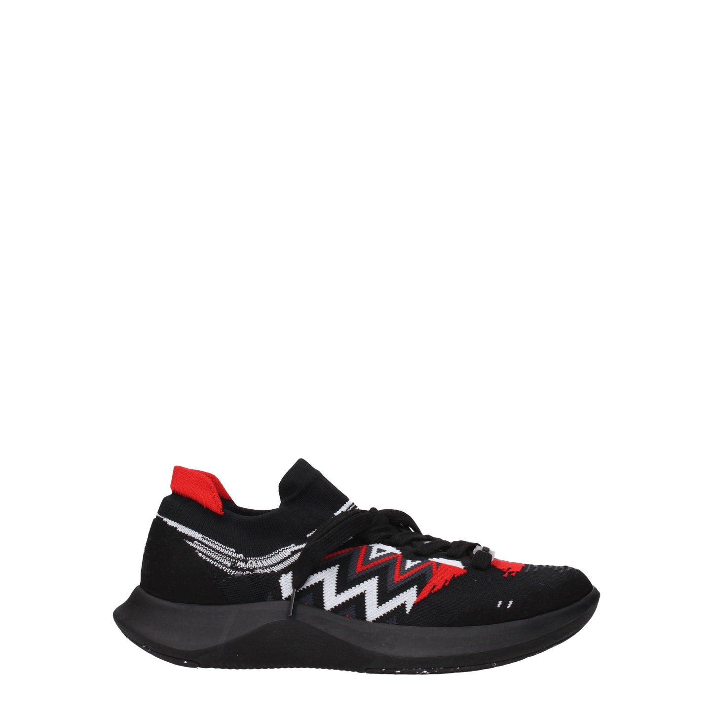 Missoni Women's Sneakers in Fabric  Black/Red