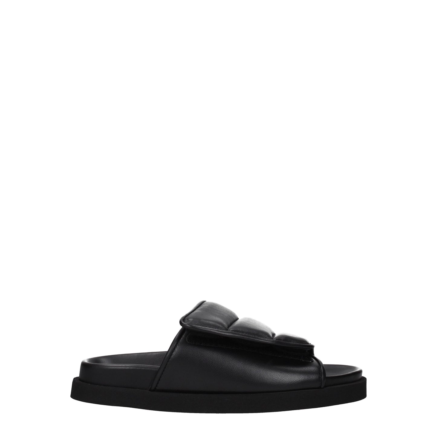 Gia Borghini Women's Sandals & Slippers in Leather Black