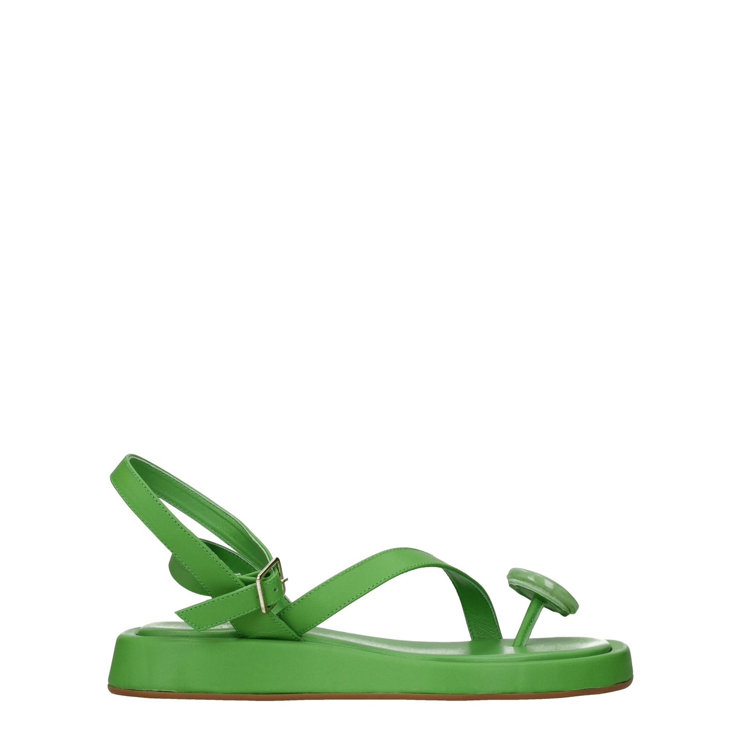 Gia Borghini Women's Sandals in Leather Green/Jade