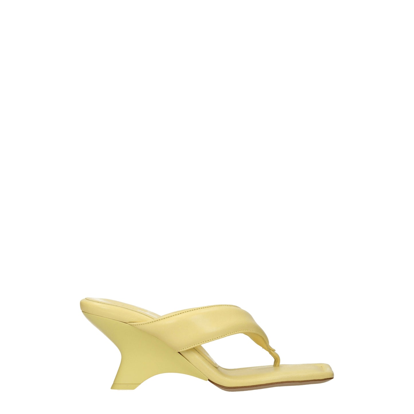 Gia Borghini Women's Sandals in Leather Yellow