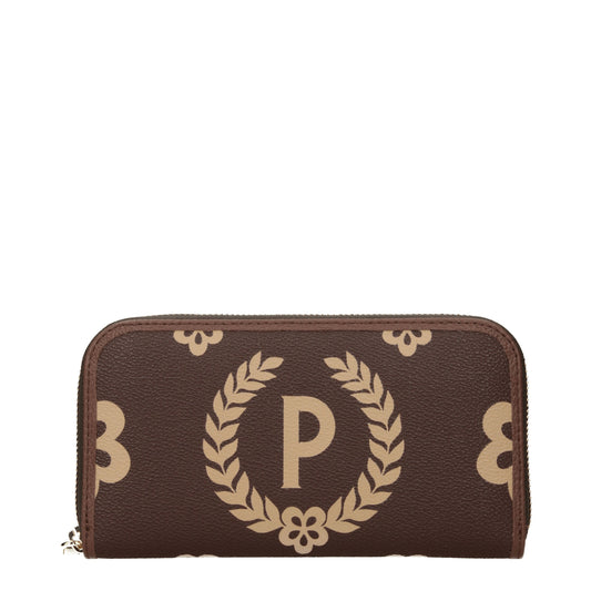 Pollini Wallets Women PVC Brown/Cream