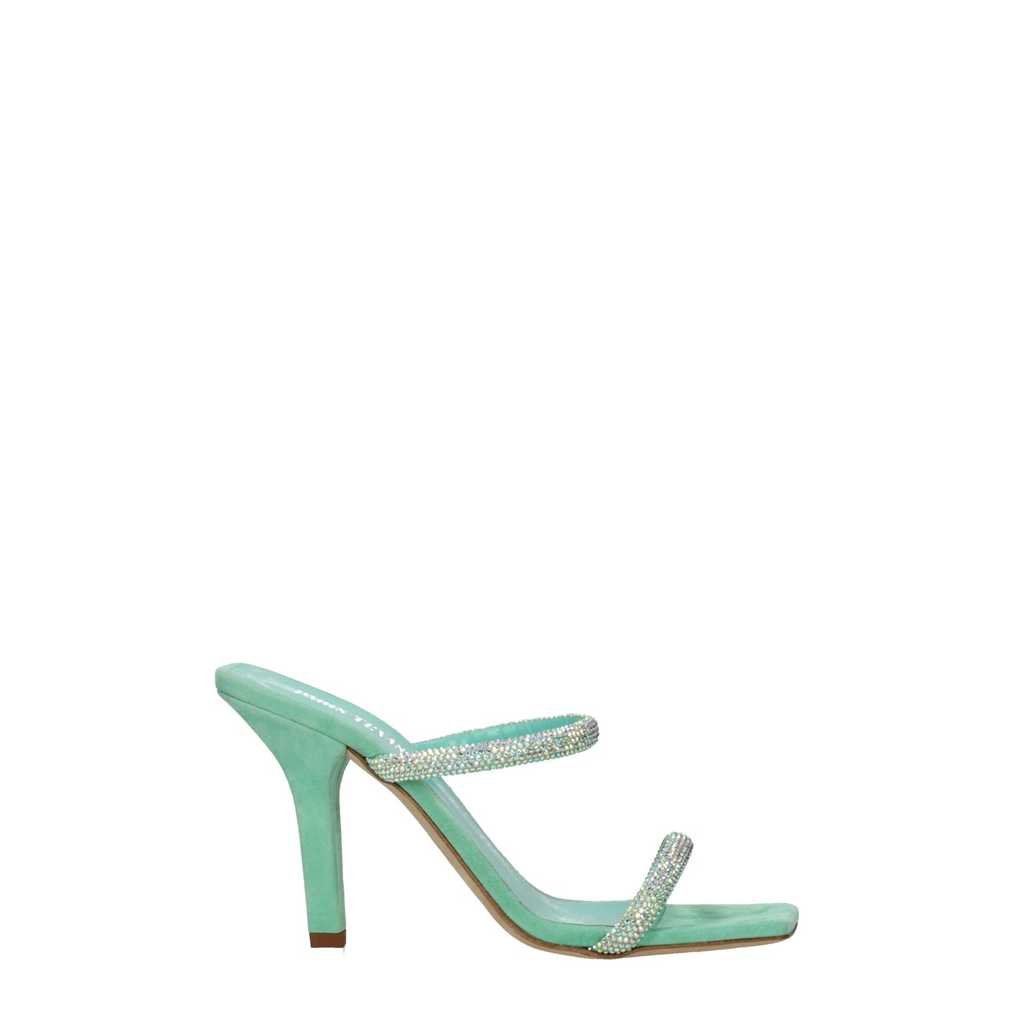 Paris Texas Women's Sandals in Suede Green/Water