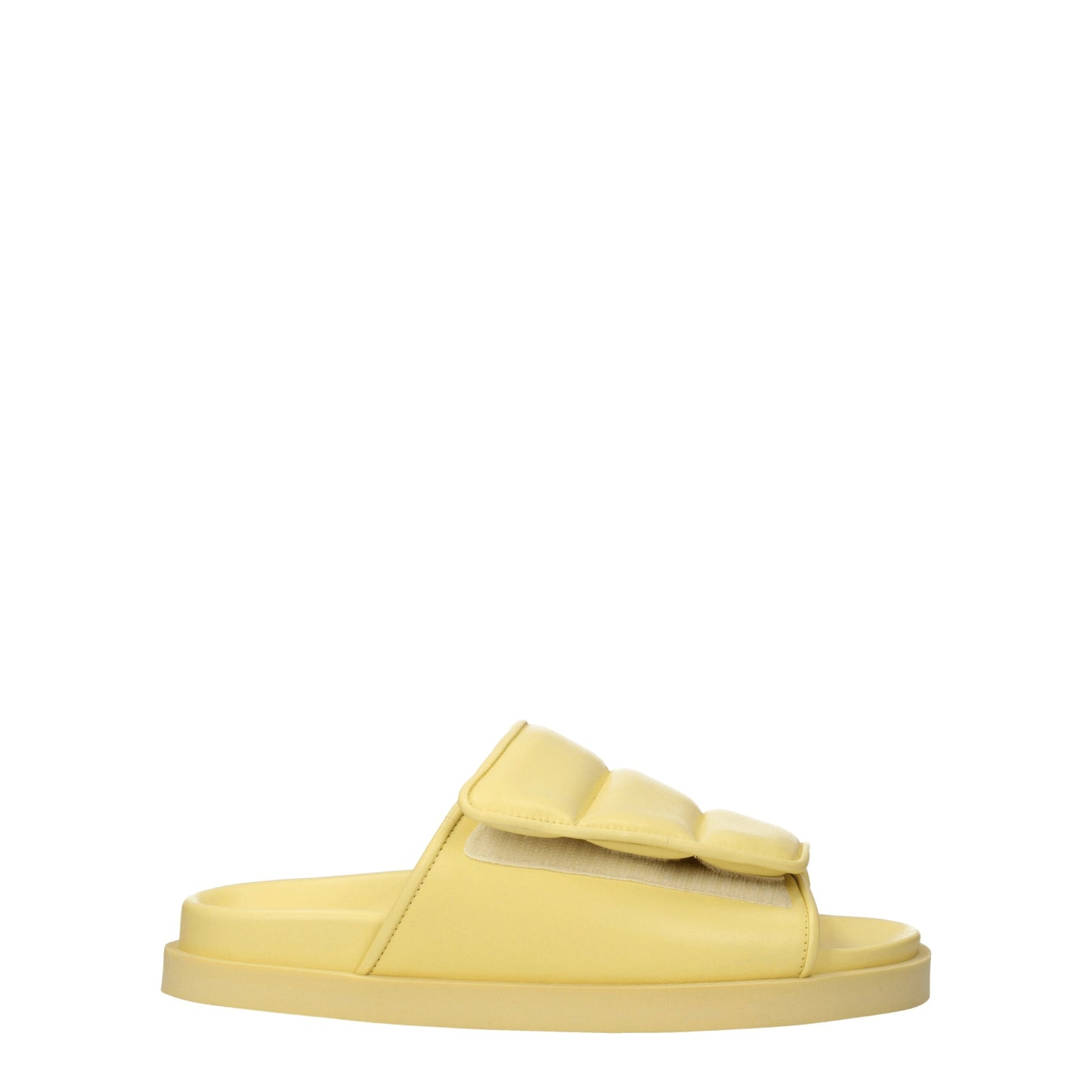 Gia Borghini Women's Sandals & Slippers in Leather Yellow/Pastel Yellow