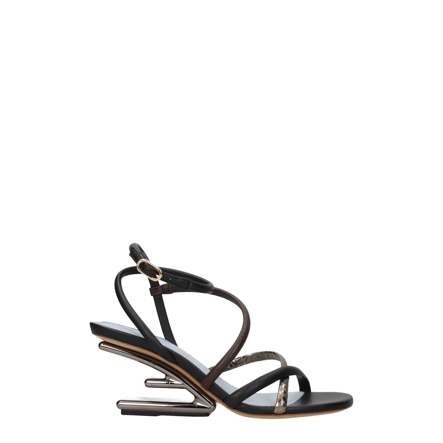 Fendi Women's Sandals in Leather Multicolor