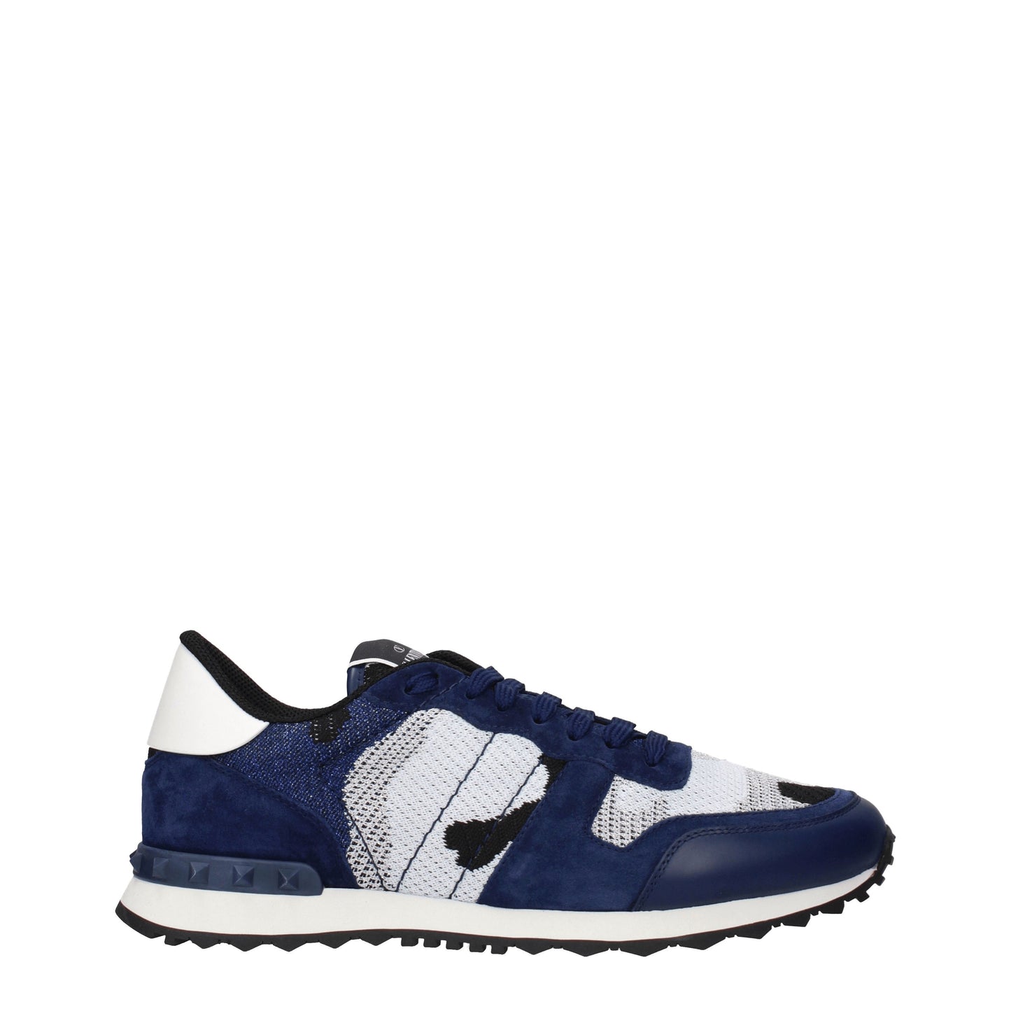 Valentino Garavani Men's Sneakers in Fabric  Silver/Blue