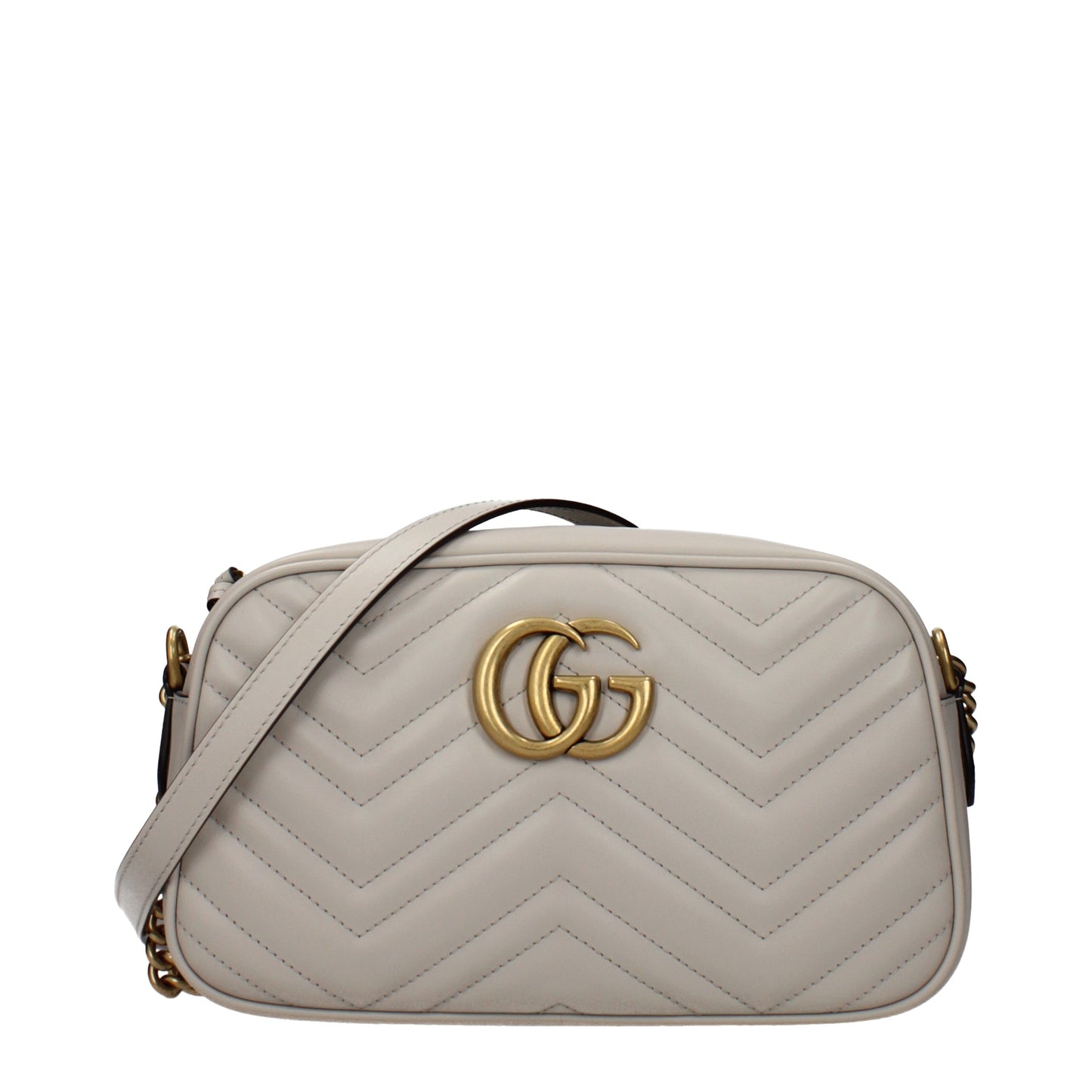 Gucci Crossbody Bags Women Leather Gray/Light Grey