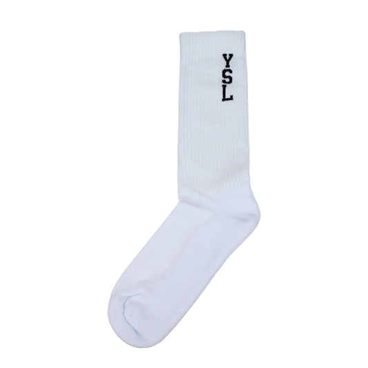 Saint Laurent Socks Men Cotton White