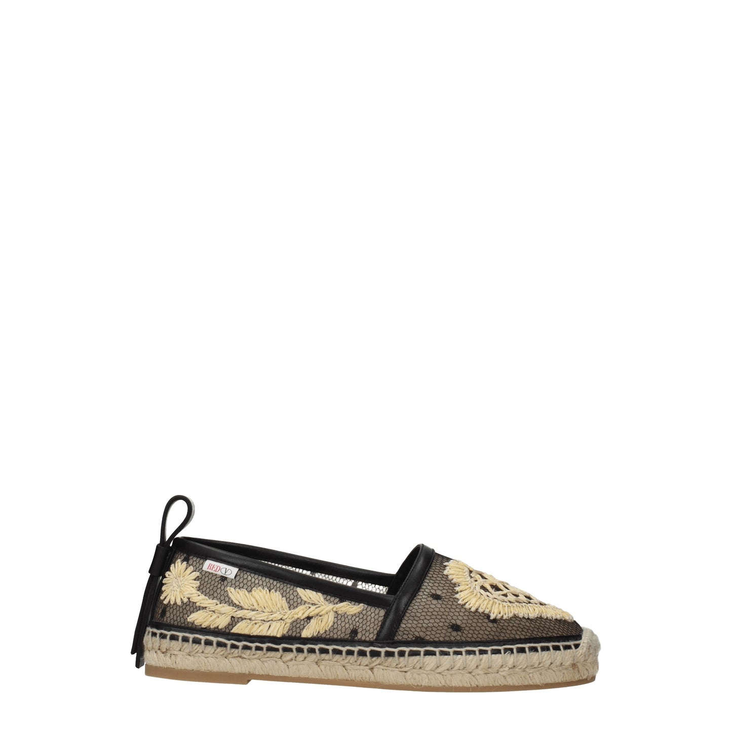 Red Valentino Women's Espadrilles in Net Black