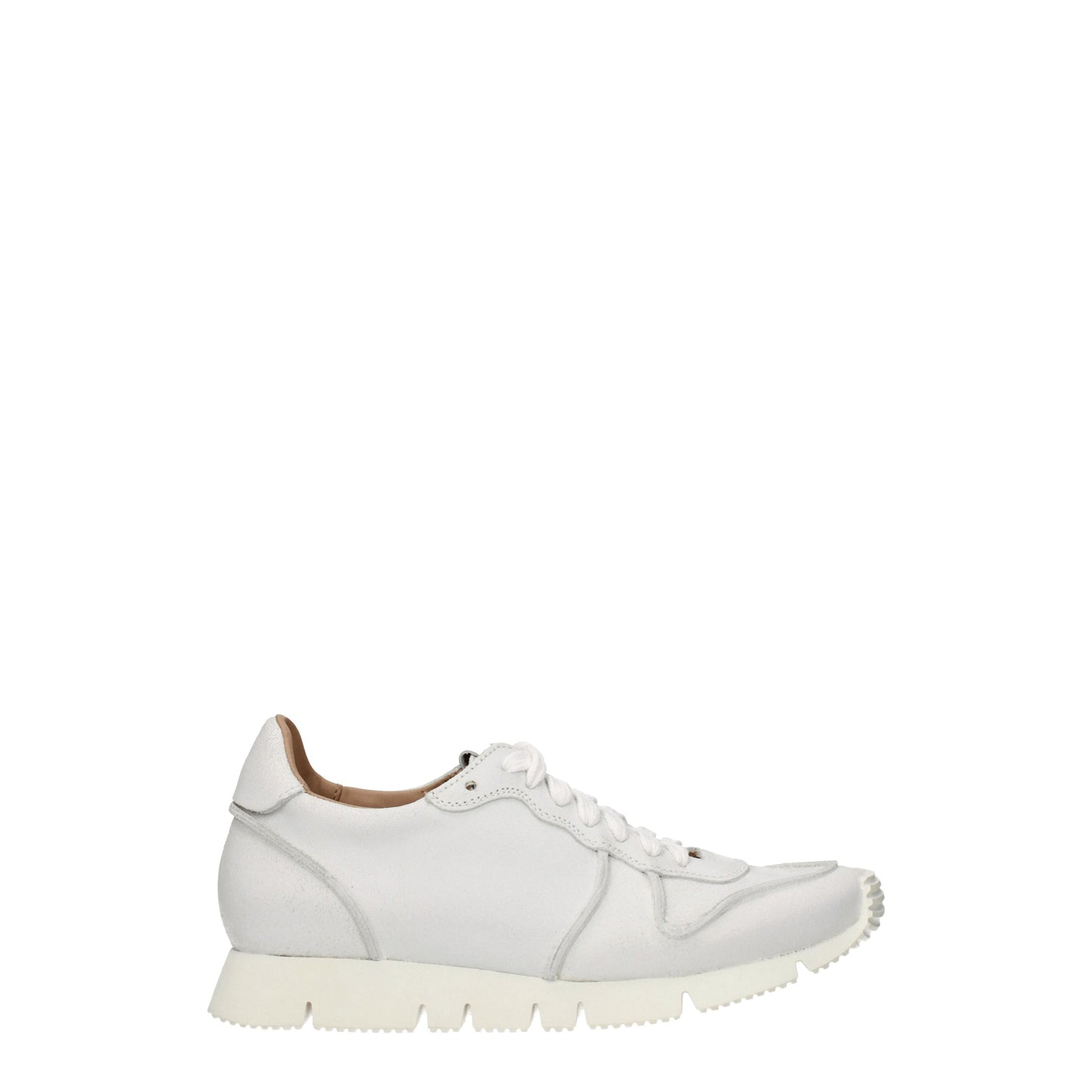 Buttero Women's Sneakers in Suede White/Off White