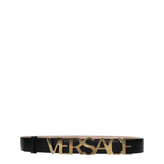 Versace Belts Women Leather Black