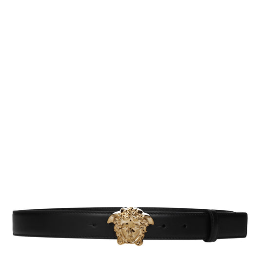 Versace Belts Men Leather Black