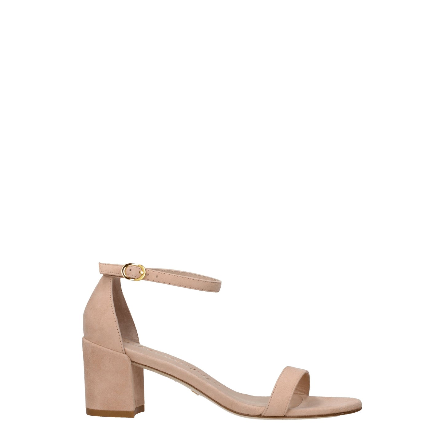 Stuart Weitzman Women's Sandals in Suede Pink/Powder Pink