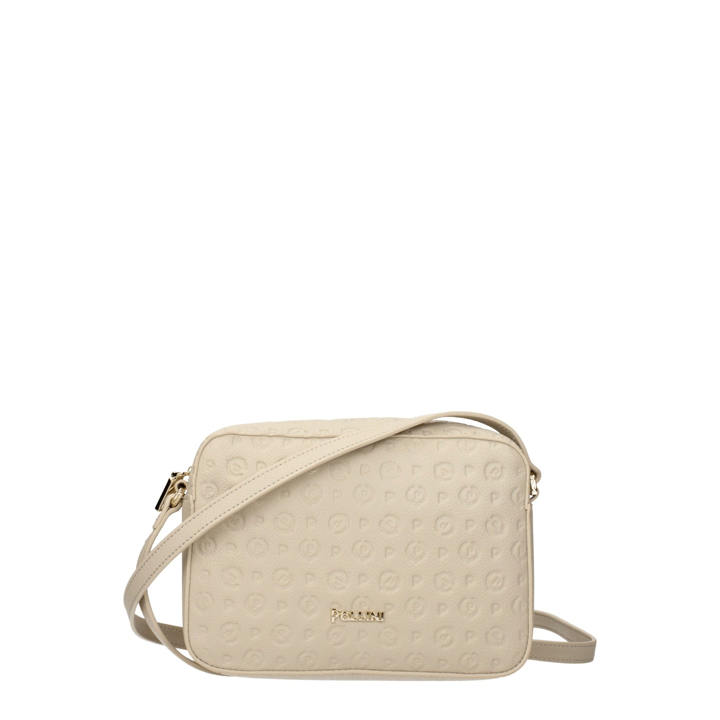 Pollini Crossbody Bags Women Leather Beige/Ivory