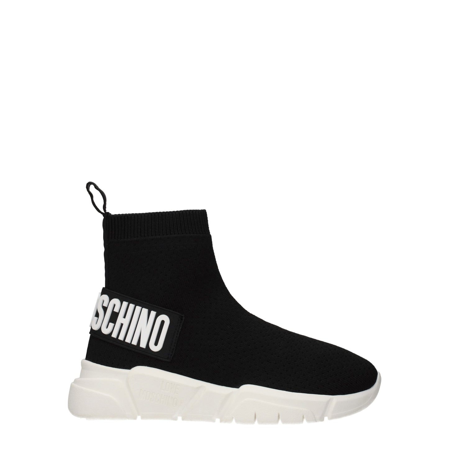 Love Moschino Women's Sneakers in Fabric  Black