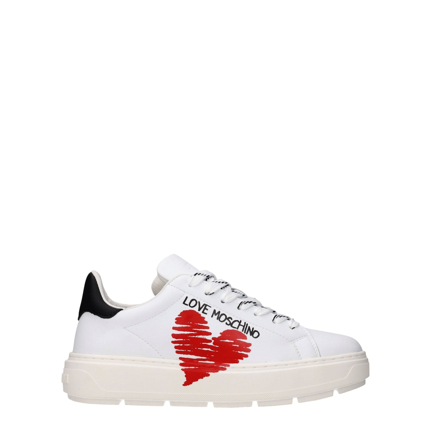 Love Moschino Women's Sneakers in Leather White