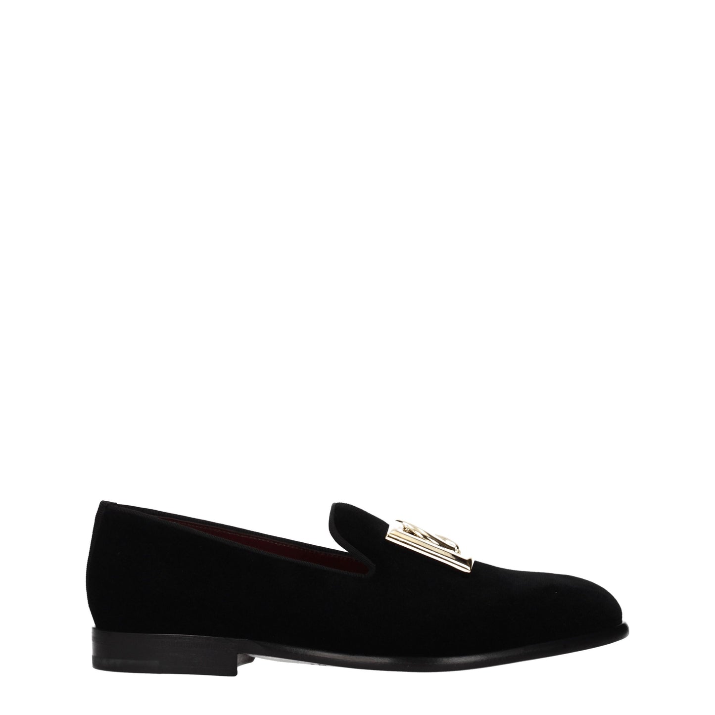 Dolce&Gabbana Men's Loafers in Velvet Black